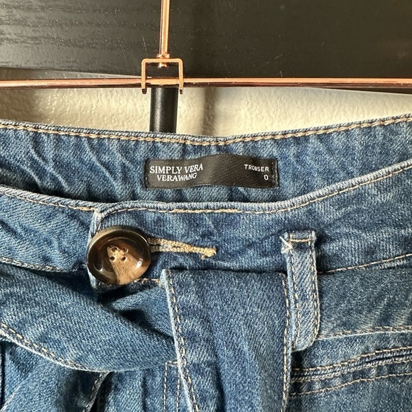 Vera wang medium wash wide leg trousers denim jeans retro vintage pants - Picture 3 of 4